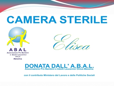 Camera sterile reparto Ematologia — Progetto Elisea