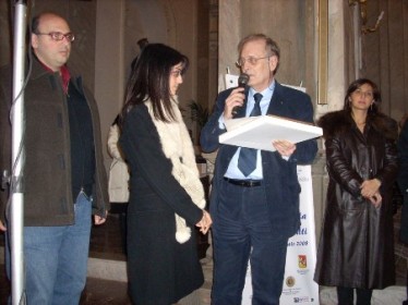 Consegna del riconoscimento, San Piero Patti, 13 gennaio 2008